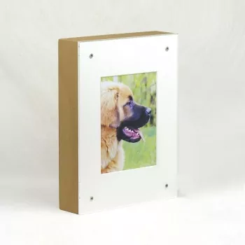 Bilderrahmenurne Holz rechteckig, versch. Farben und Größen